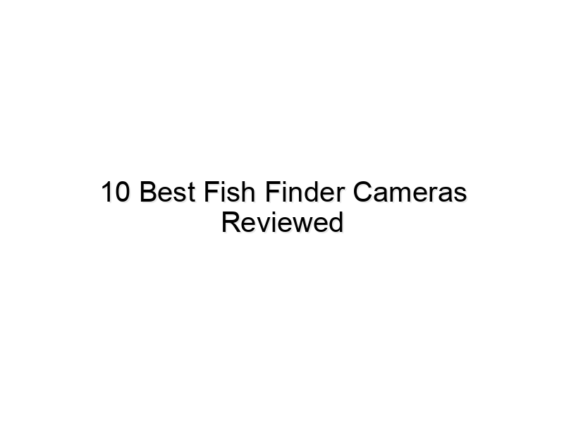 10 best fish finder cameras reviewed 726