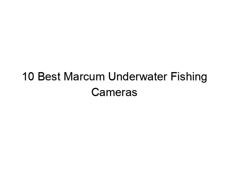 10 best marcum underwater fishing cameras 723