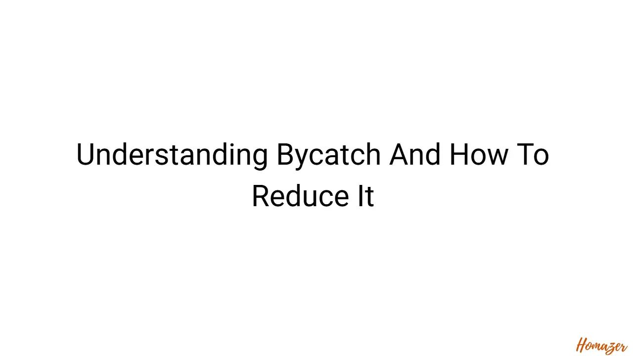 Understanding Bycatch And How To Reduce It