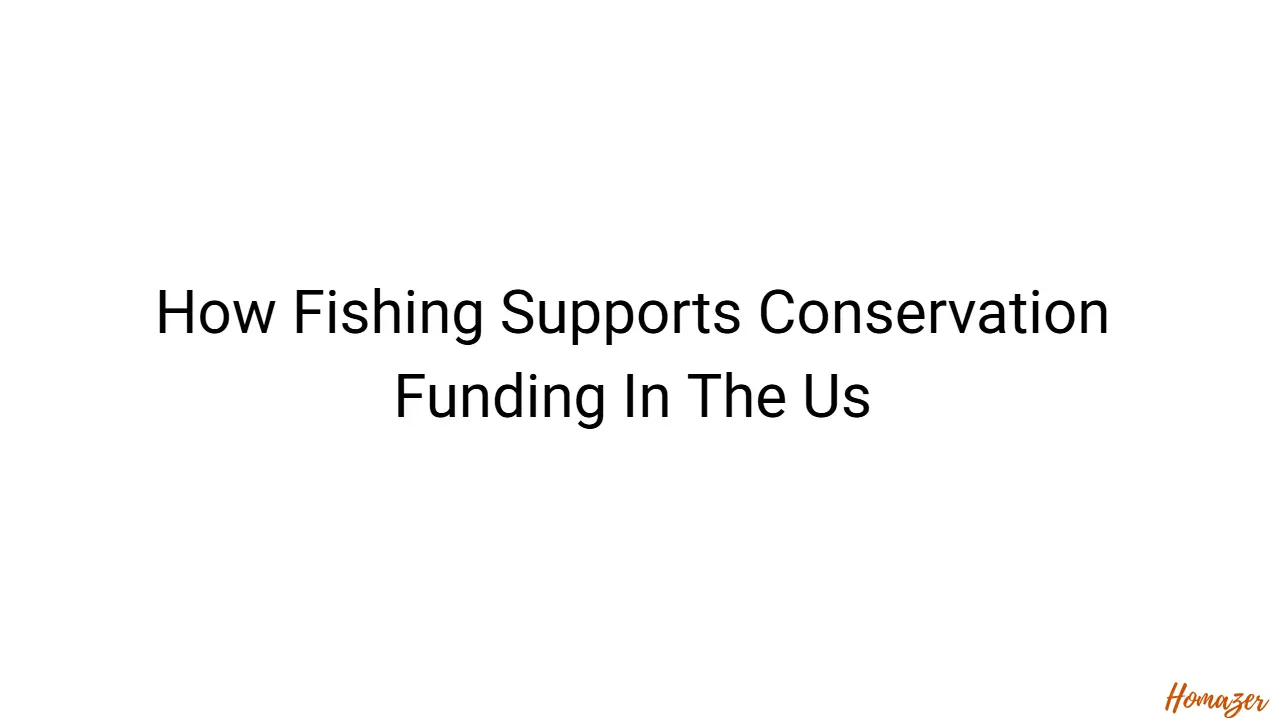 How Fishing Supports Conservation Funding In The Us