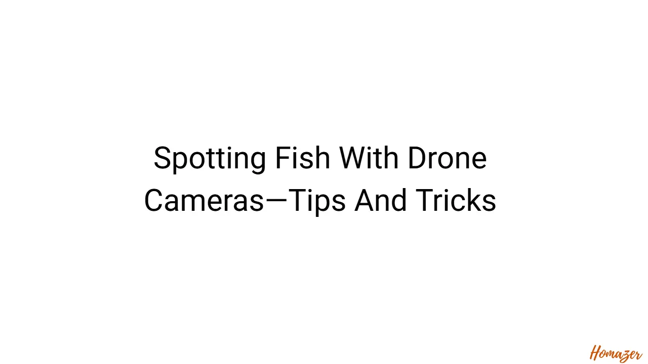 Spotting Fish With Drone Cameras—Tips And Tricks