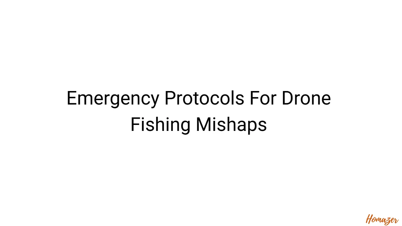 Emergency Protocols For Drone Fishing Mishaps