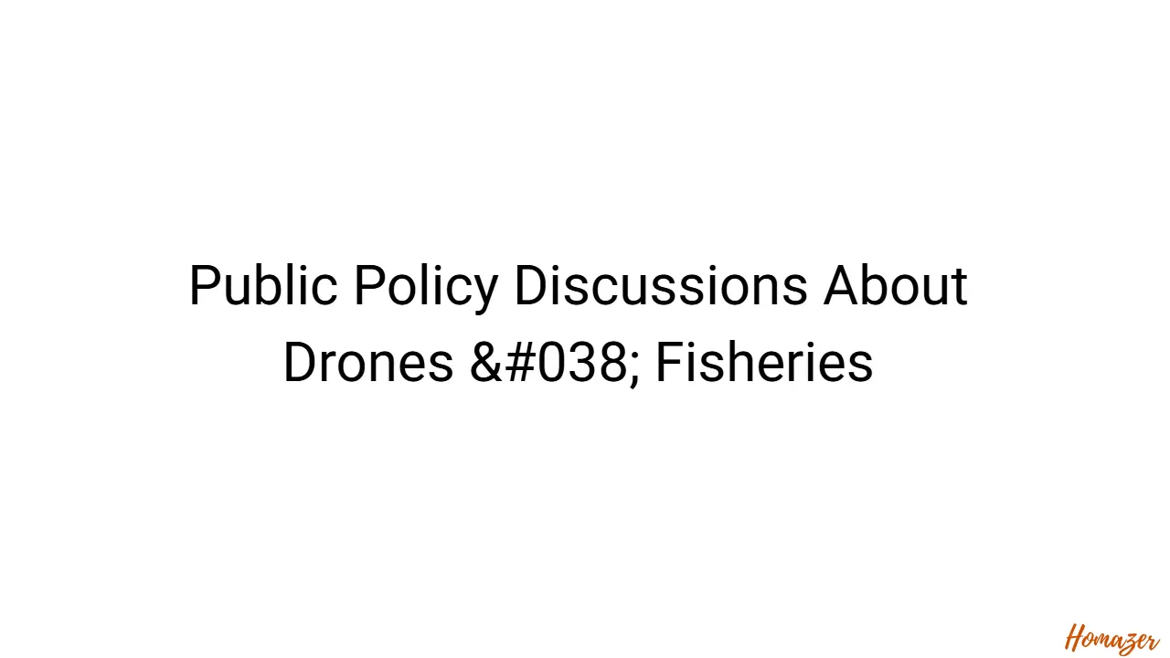 Public Policy Discussions About Drones & Fisheries