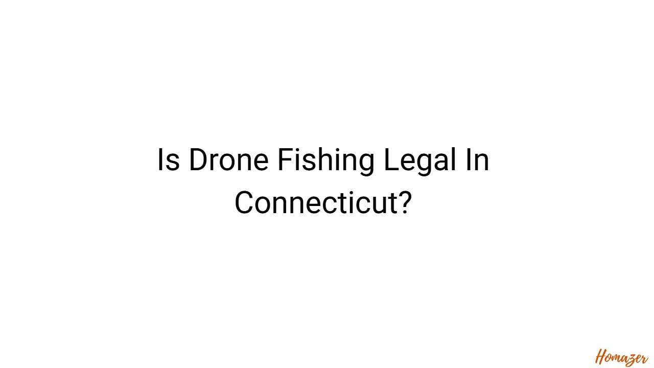 Is Drone Fishing Legal In Connecticut?