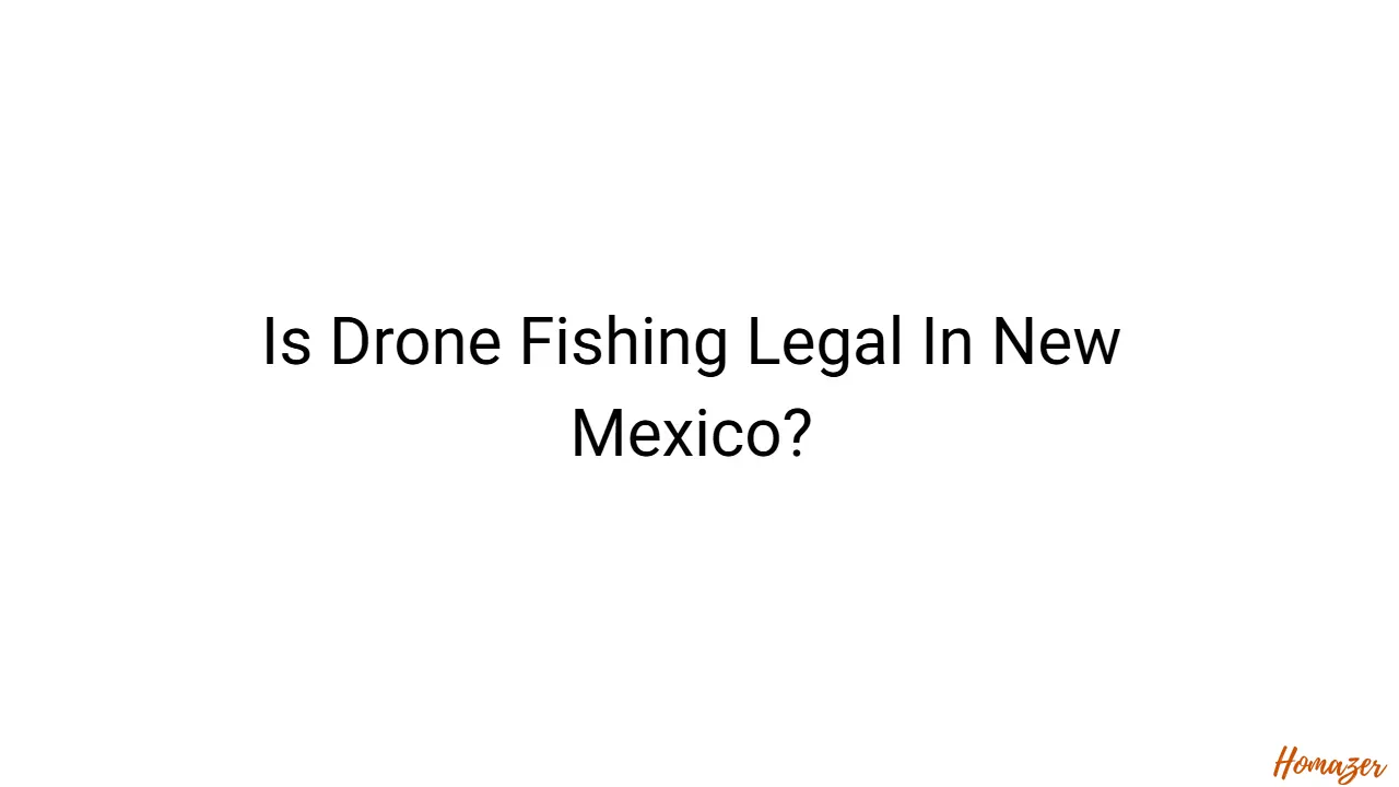 Is Drone Fishing Legal In New Mexico?