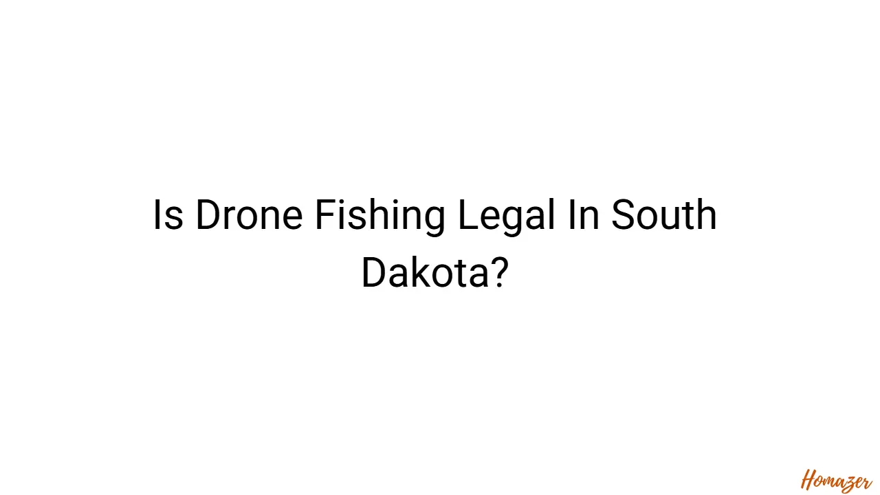 Is Drone Fishing Legal In South Dakota?